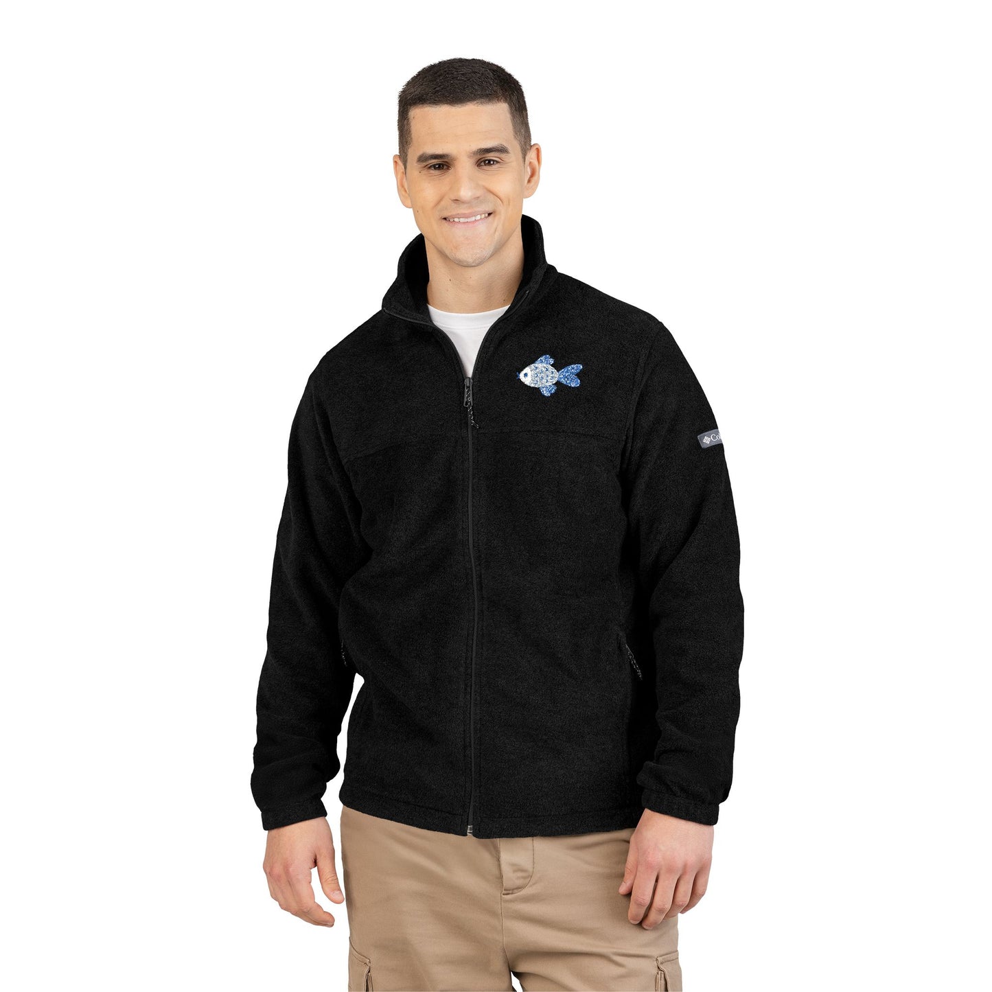 Embroidered Columbia Fleece Jacket