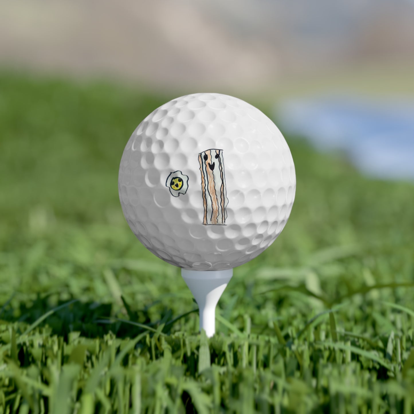 Golf Balls, 6pcs With Custom Kids Artwork