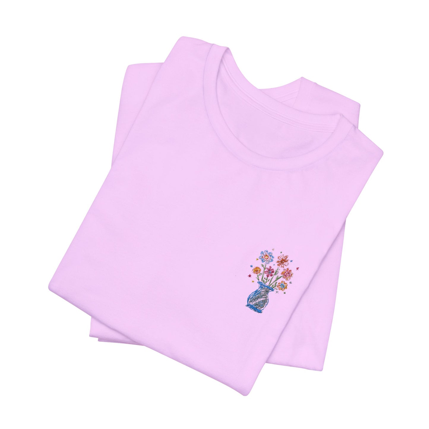 Embroidered Unisex Short Sleeve Tee - Slim Fit