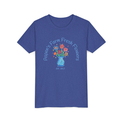 Youth Tee with Custom Text Featuring Kids Artwork