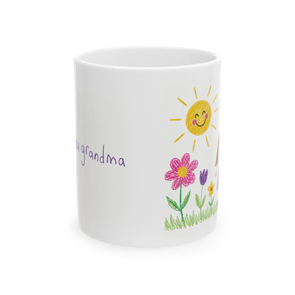 Personalized Ceramic Mug with Custom Kids’ Artwork