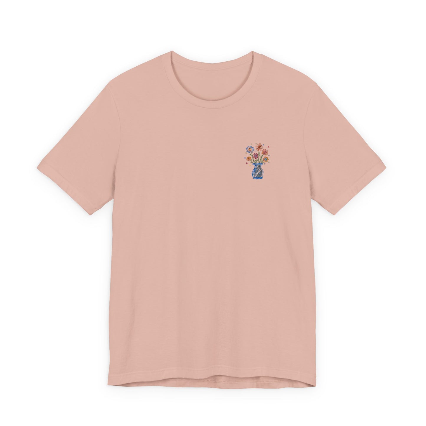 Embroidered Unisex Short Sleeve Tee - Slim Fit