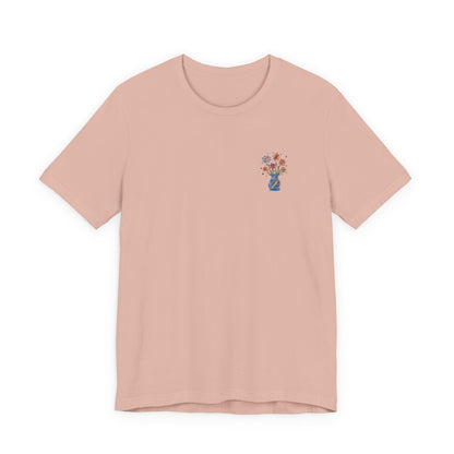 Embroidered Unisex Short Sleeve Tee - Slim Fit