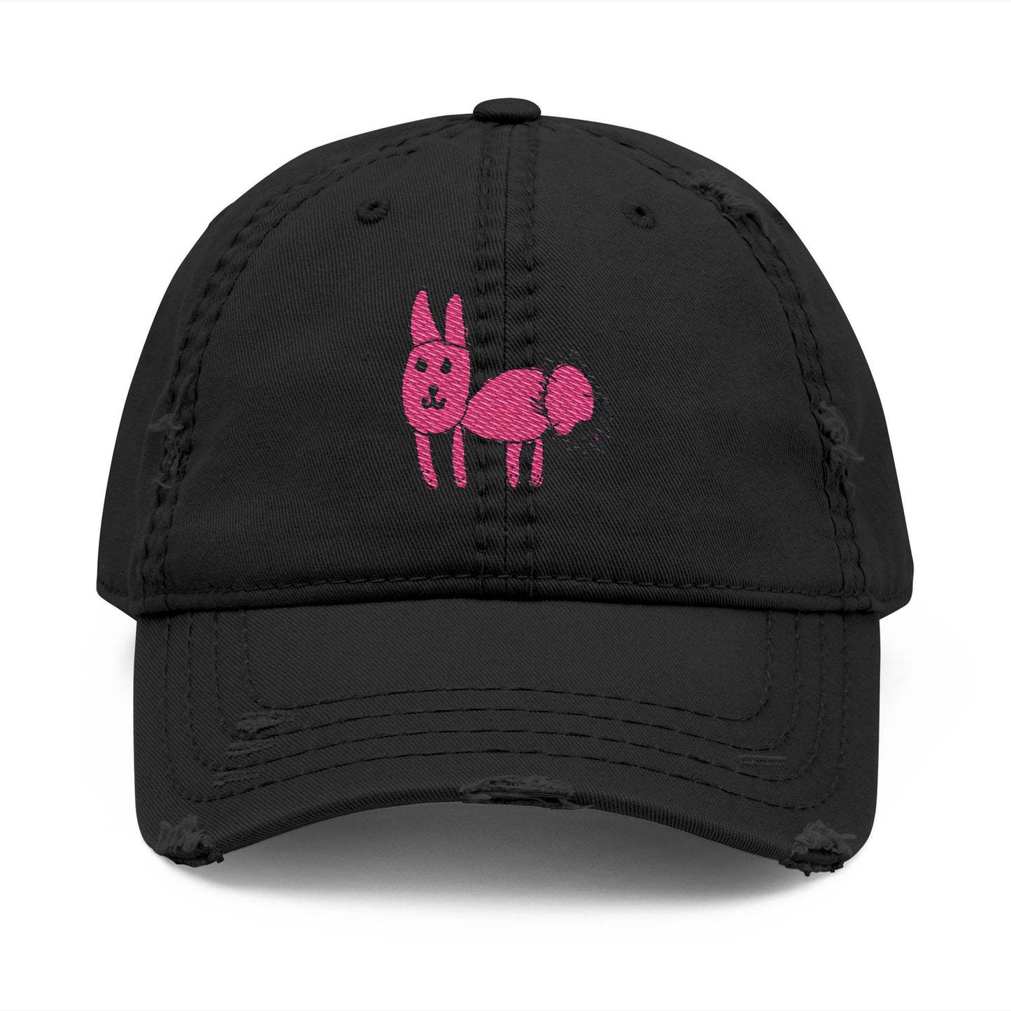 Embroidered, Distressed Dad Hat