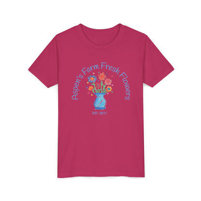 Youth Tee with Custom Text Featuring Kids Artwork