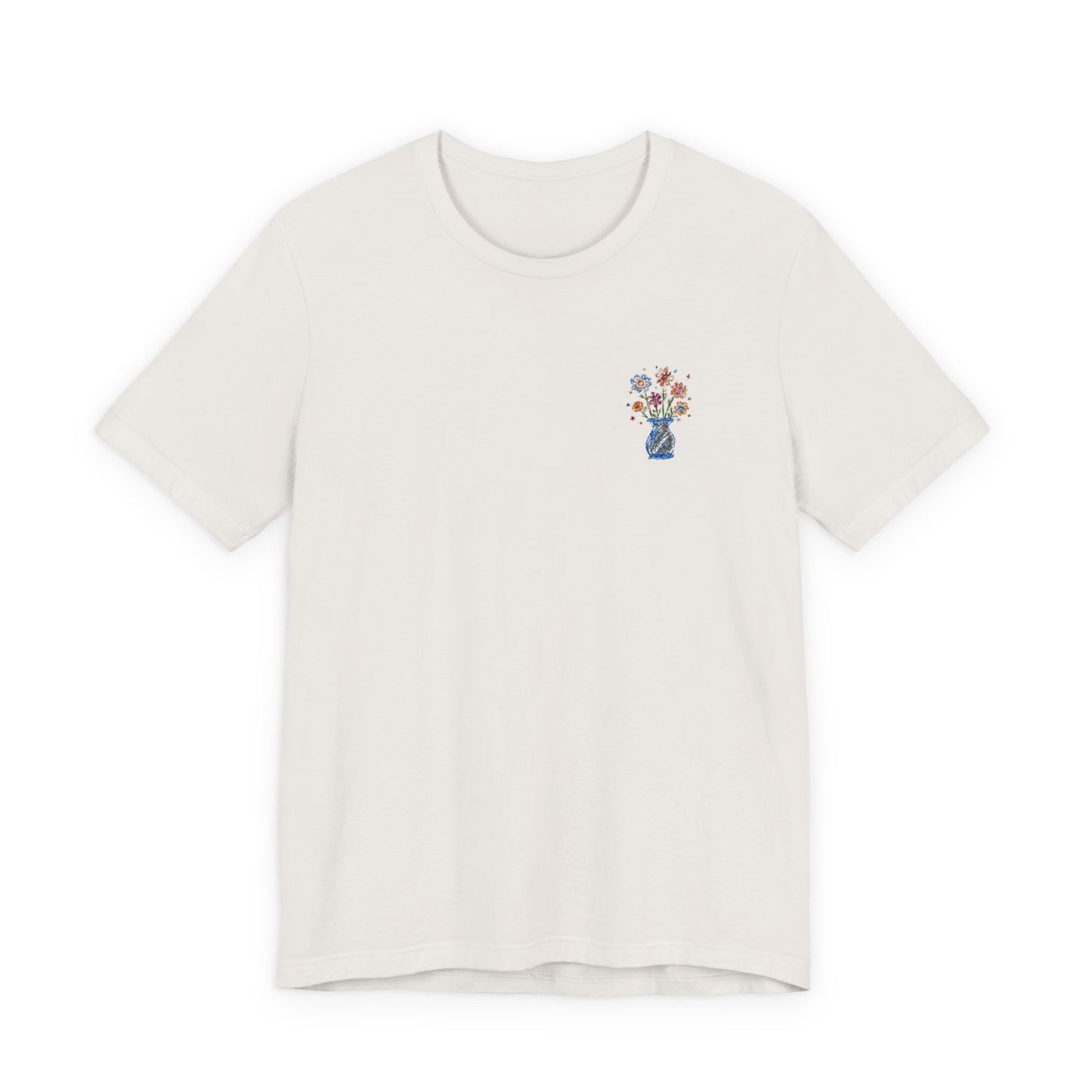 Embroidered Unisex Short Sleeve Tee - Slim Fit