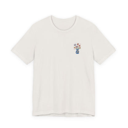 Embroidered Unisex Short Sleeve Tee - Slim Fit