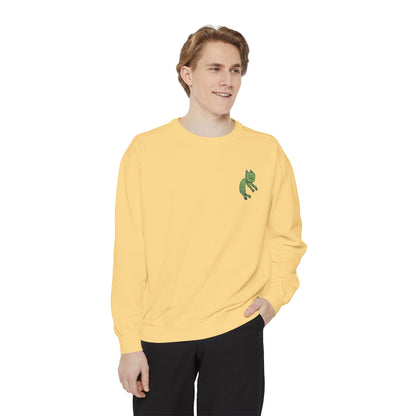 Comfort Colors Embroidered Sweatshirt Customized With Kids Artwork