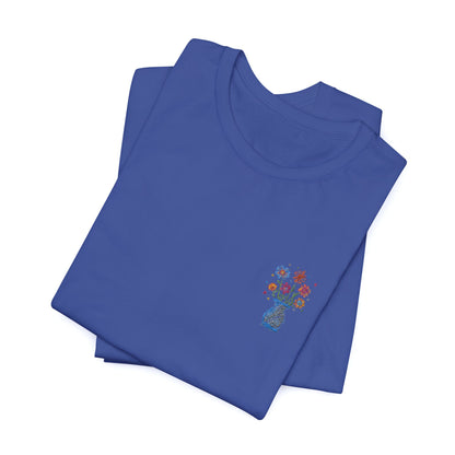 Embroidered Unisex Short Sleeve Tee - Slim Fit