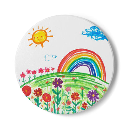 Ceramic Coaster — Featuring Kids Artwork