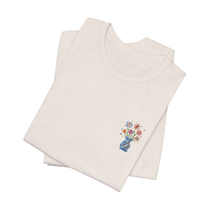 Embroidered Unisex Short Sleeve Tee - Slim Fit