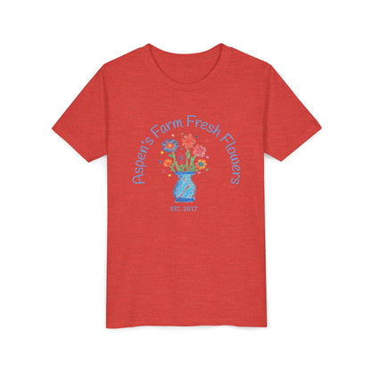 Youth Tee with Custom Text Featuring Kids Artwork