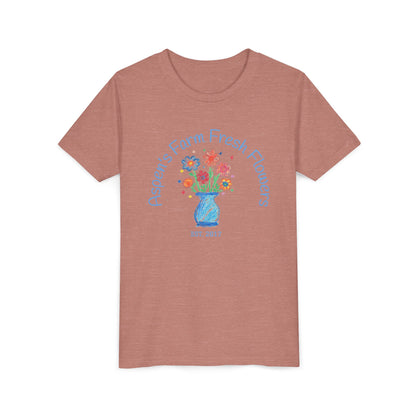 Youth Tee with Custom Text Featuring Kids Artwork