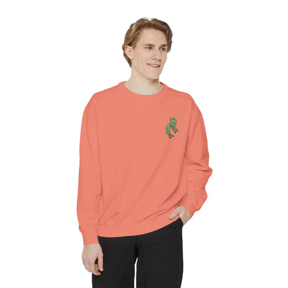 Comfort Colors Embroidered Sweatshirt Customized With Kids Artwork