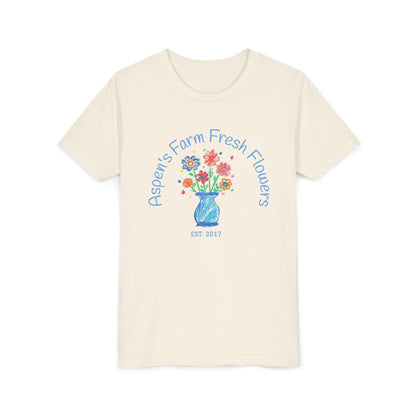 Youth Tee with Custom Text Featuring Kids Artwork