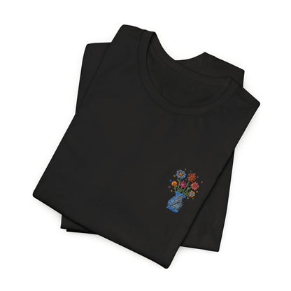 Embroidered Unisex Short Sleeve Tee - Slim Fit