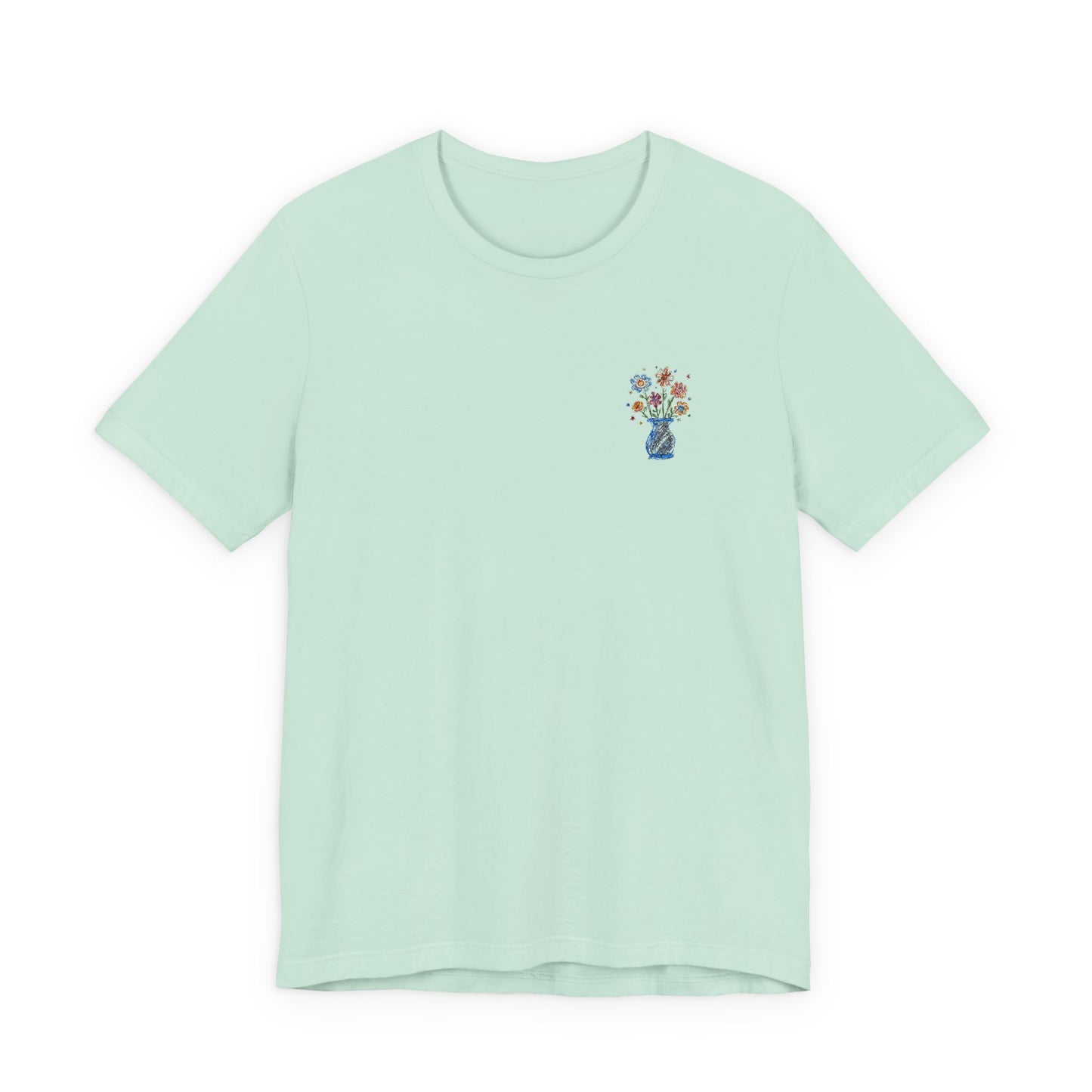 Embroidered Unisex Short Sleeve Tee - Slim Fit