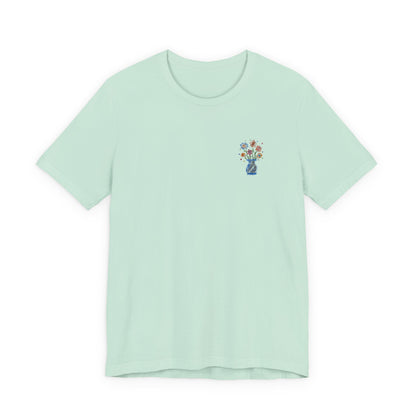 Embroidered Unisex Short Sleeve Tee - Slim Fit