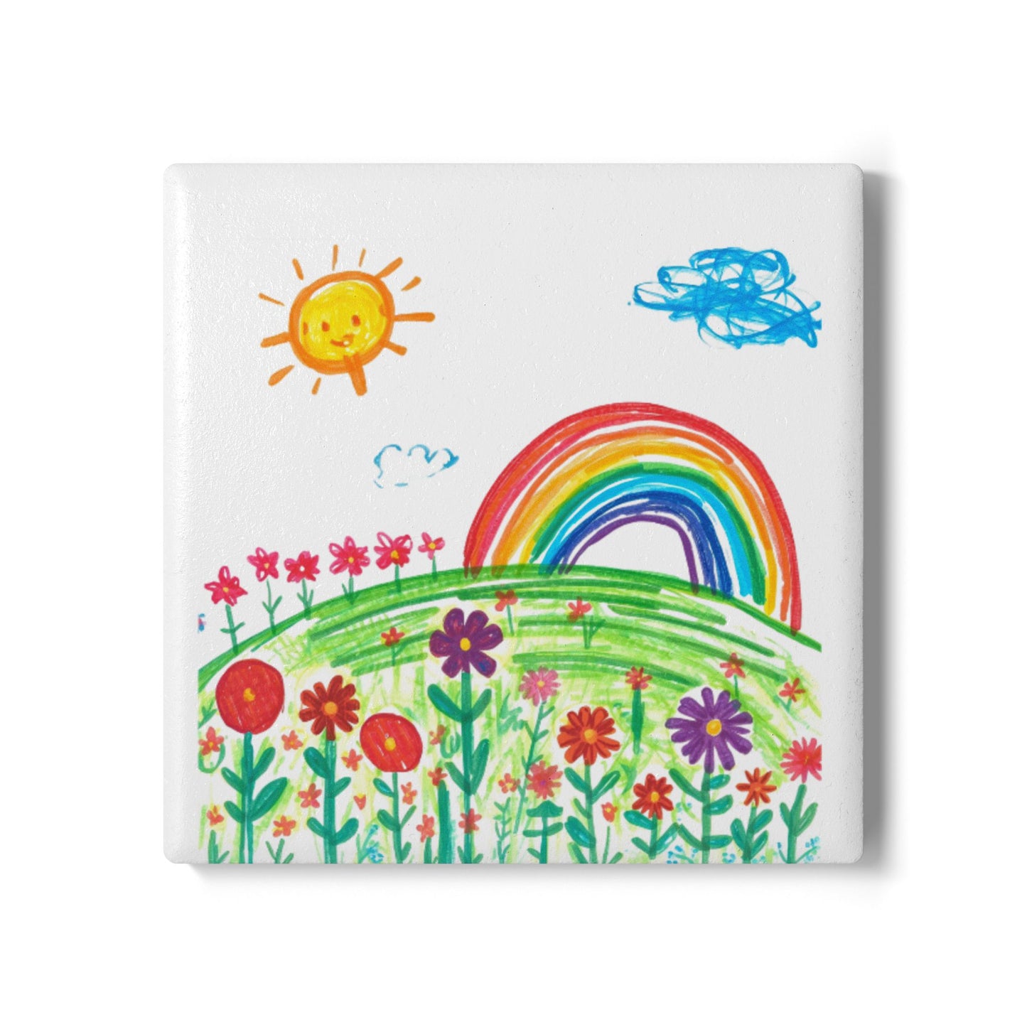 Ceramic Coaster — Featuring Kids Artwork