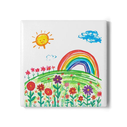 Ceramic Coaster — Featuring Kids Artwork