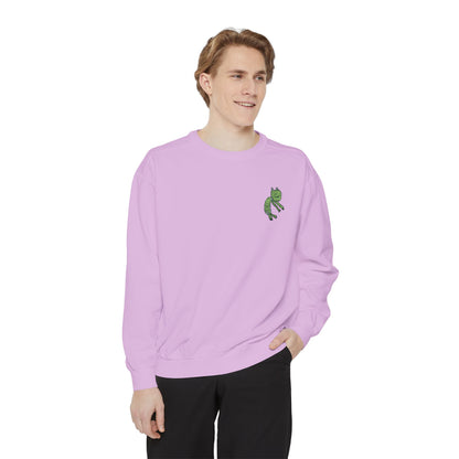 Comfort Colors Embroidered Sweatshirt Customized With Kids Artwork