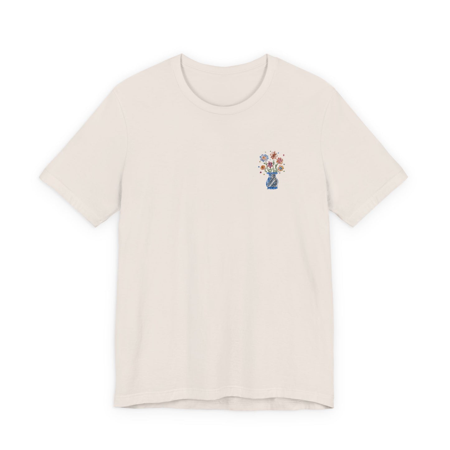 Embroidered Unisex Short Sleeve Tee - Slim Fit