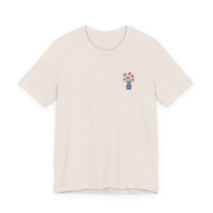 Embroidered Unisex Short Sleeve Tee - Slim Fit