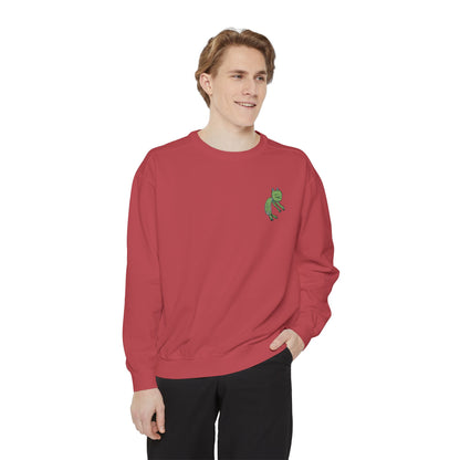 Comfort Colors Embroidered Sweatshirt Customized With Kids Artwork