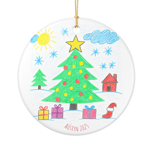 Colorful Ceramic Holiday Ornament