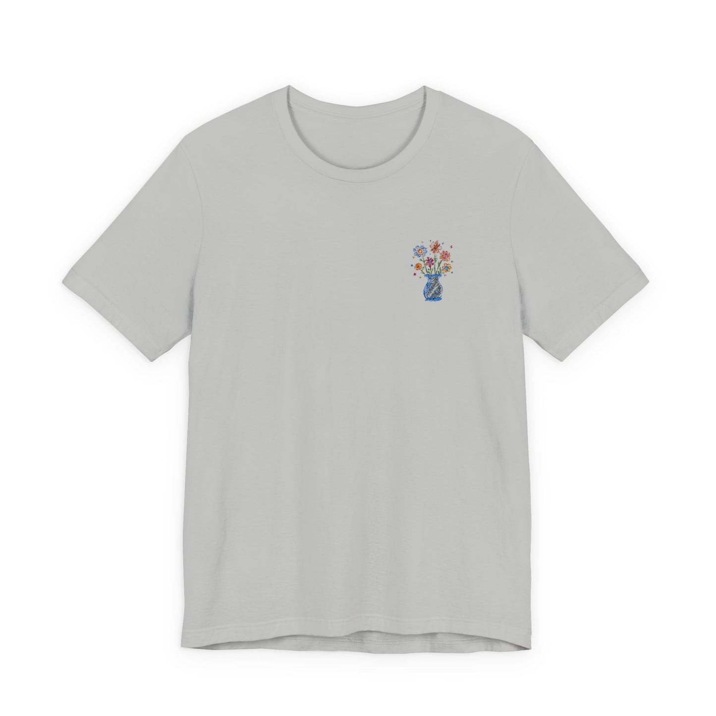 Embroidered Unisex Short Sleeve Tee - Slim Fit