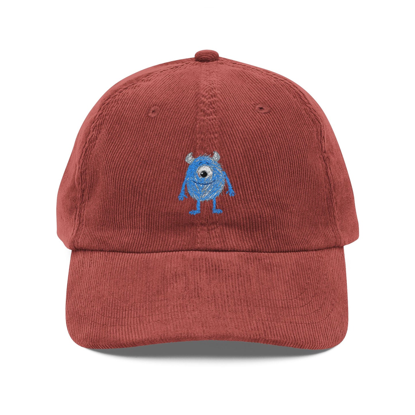 Embroidered Corduroy Cap