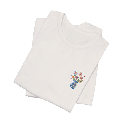 Embroidered Unisex Short Sleeve Tee - Slim Fit