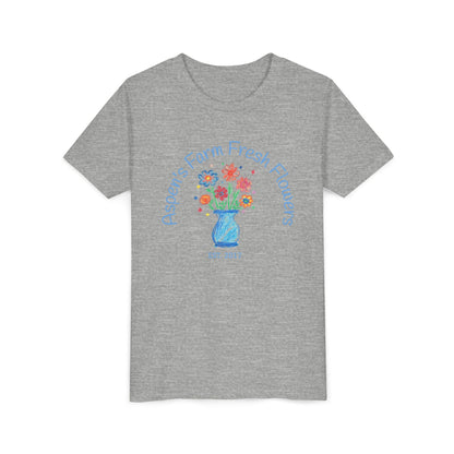 Youth Tee with Custom Text Featuring Kids Artwork