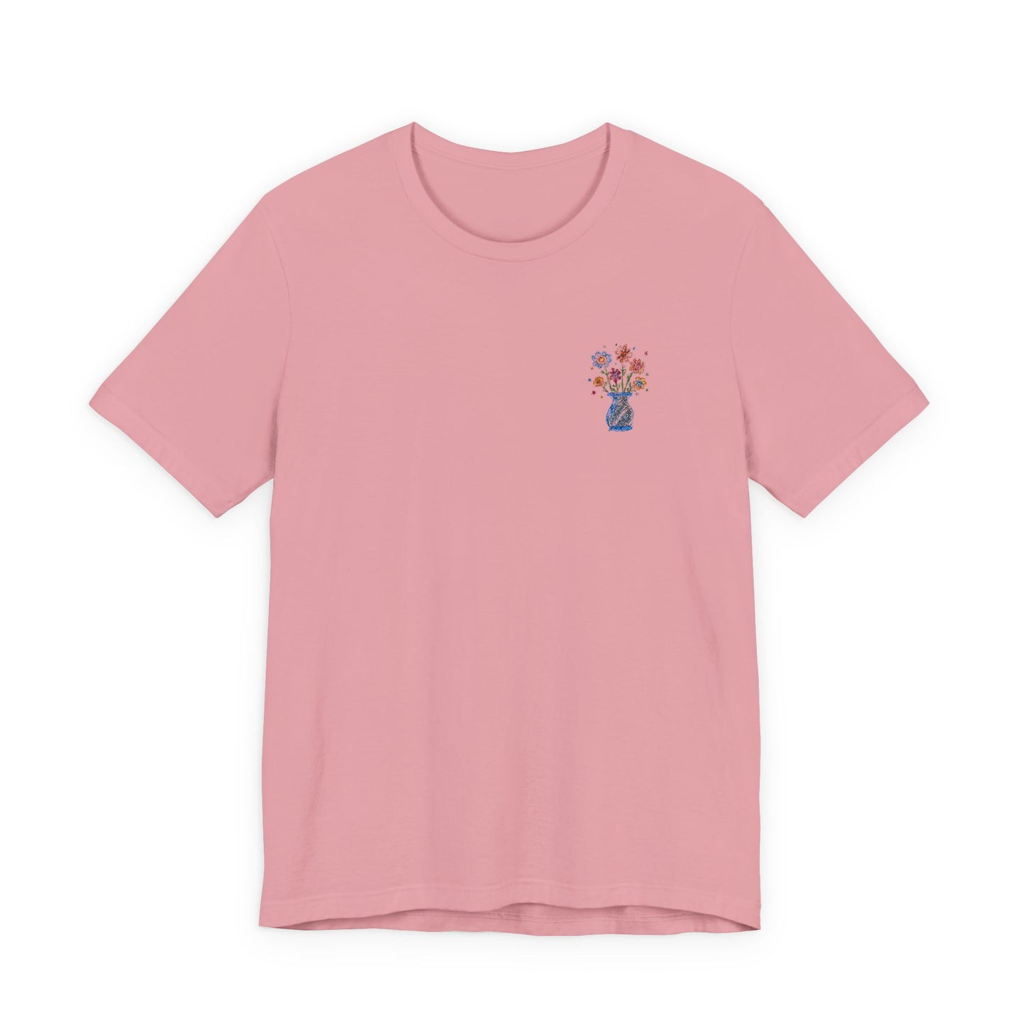 Embroidered Unisex Short Sleeve Tee - Slim Fit