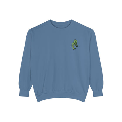 Comfort Colors Embroidered Sweatshirt Customized With Kids Artwork