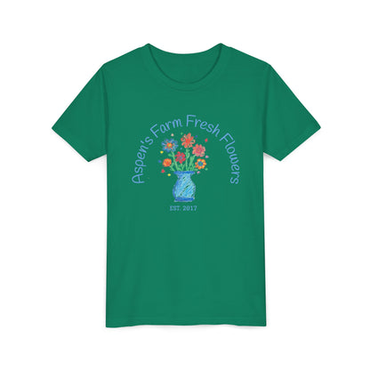 Youth Tee with Custom Text Featuring Kids Artwork
