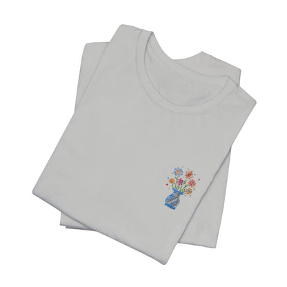 Embroidered Unisex Short Sleeve Tee - Slim Fit