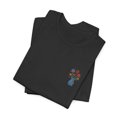 Embroidered Unisex Short Sleeve Tee - Slim Fit