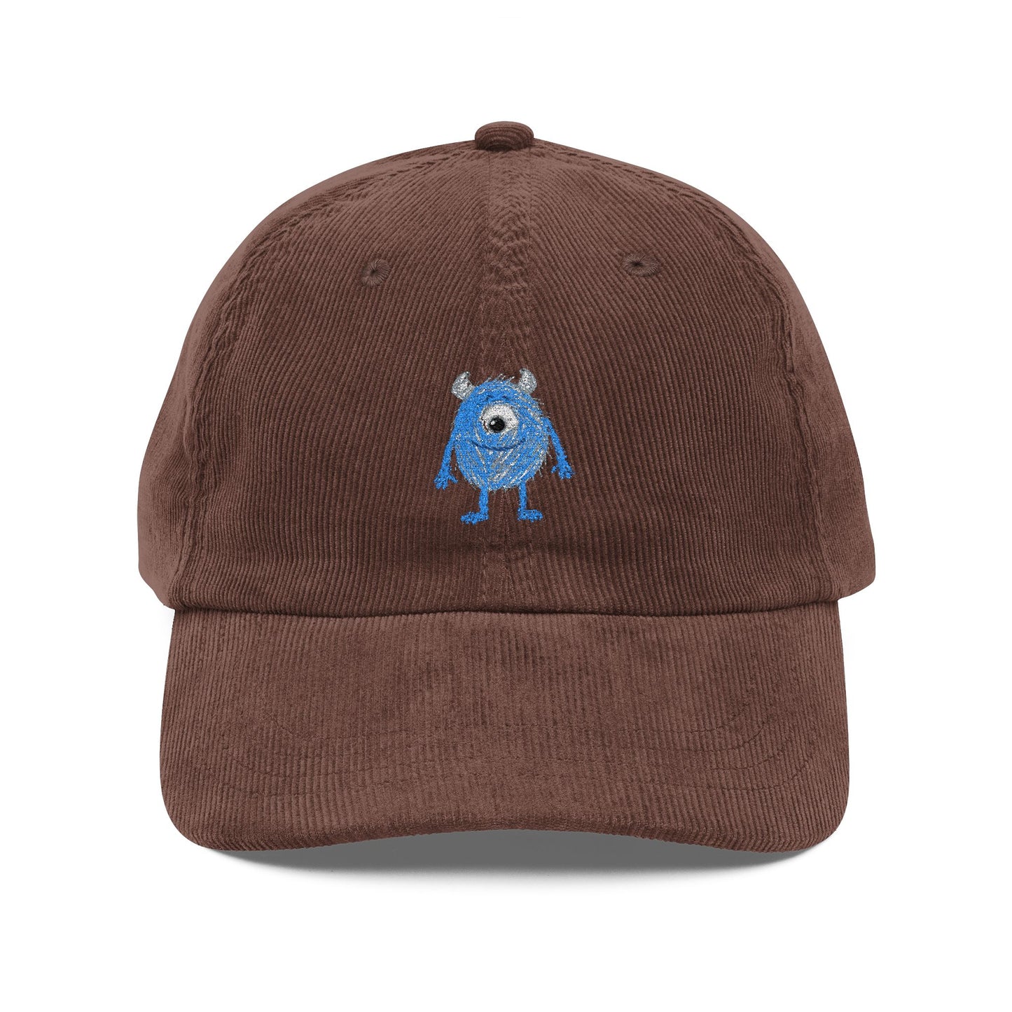 Embroidered Corduroy Cap