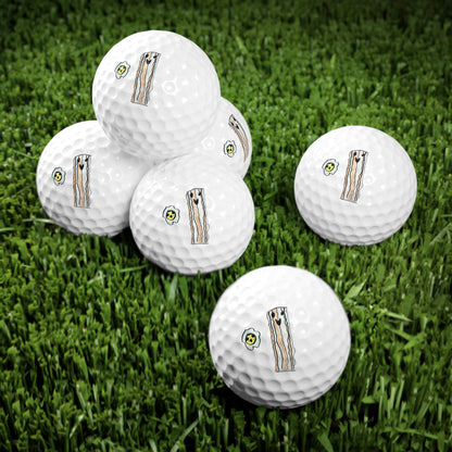 Golf Balls, 6pcs With Custom Kids Artwork