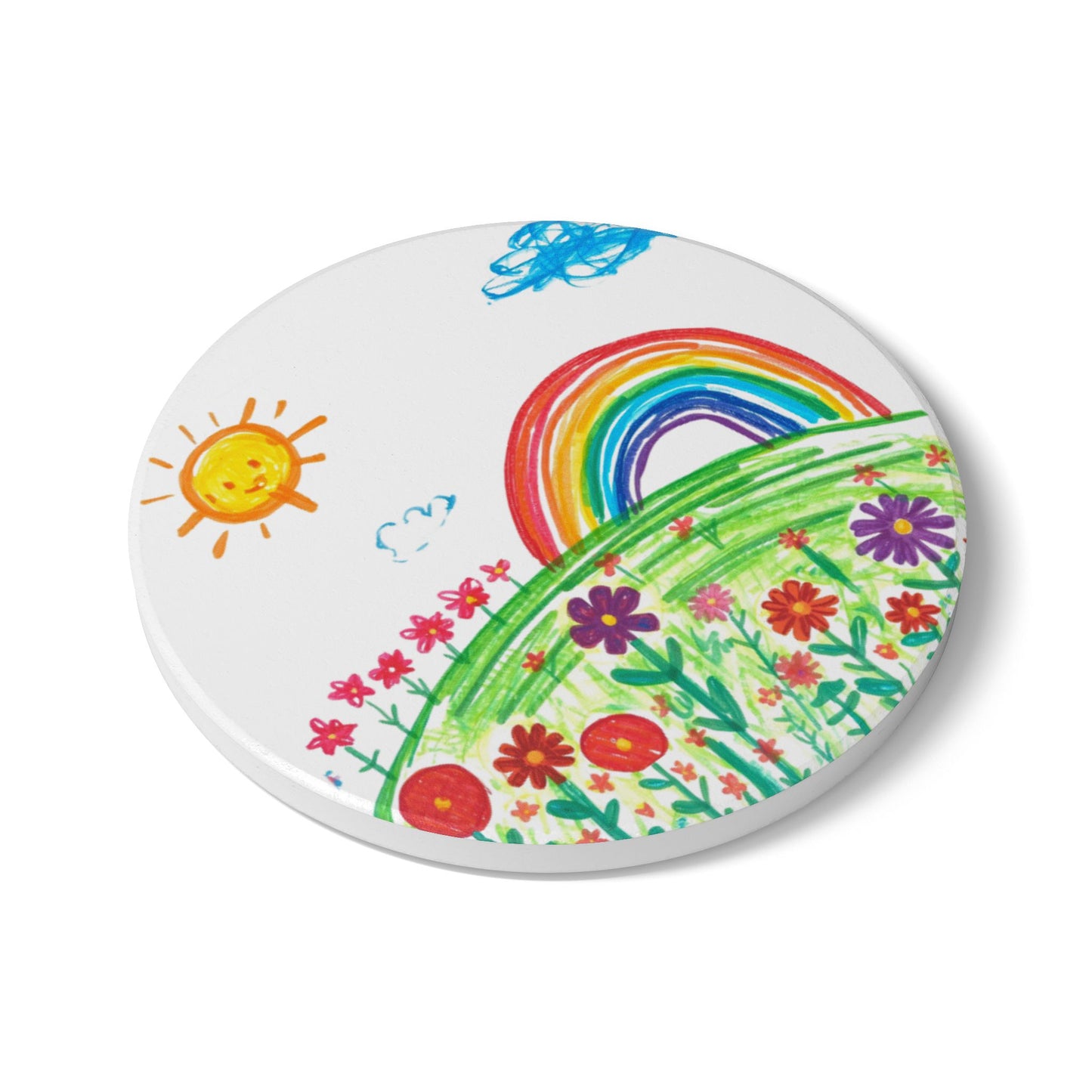 Ceramic Coaster — Featuring Kids Artwork