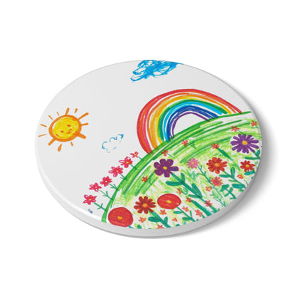 Ceramic Coaster — Featuring Kids Artwork