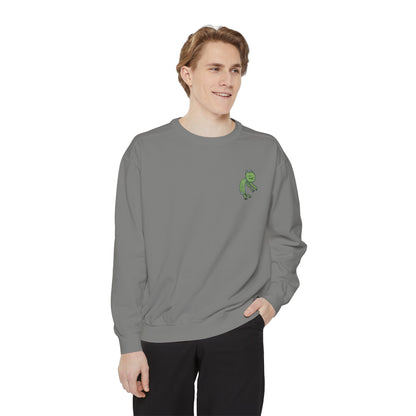 Comfort Colors Embroidered Sweatshirt Customized With Kids Artwork