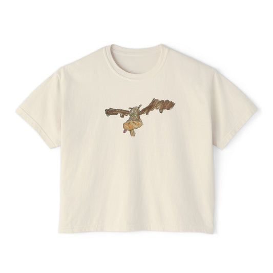 Women's Boxy Tee - Vintage, Full-Color Print