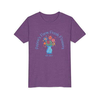 Youth Tee with Custom Text Featuring Kids Artwork