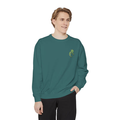 Comfort Colors Embroidered Sweatshirt Customized With Kids Artwork