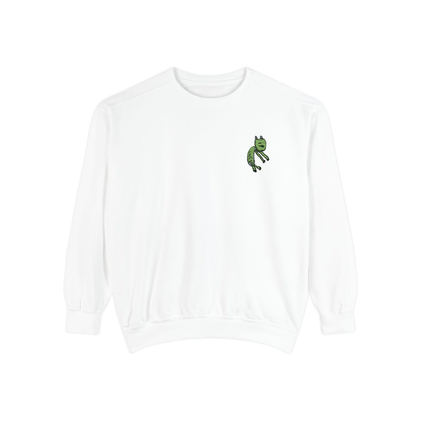 Comfort Colors Embroidered Sweatshirt Customized With Kids Artwork