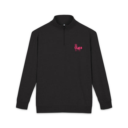 Embroidered Fleece Quarter Zip Pullover